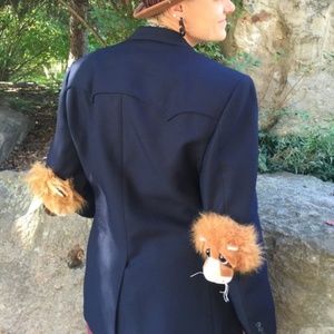 Vintage Jacket with Lion stuffed elbow pads!